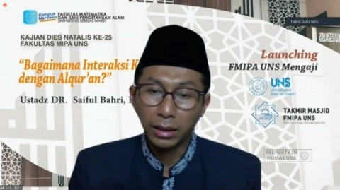 Hatamkan Al-Quran, Mahasiswa UNS Luncurkan Program FMIPA Mengaji