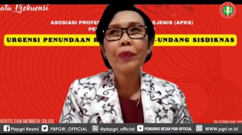 PGRI Sebut Perlu Kajian Baru Rancang RUU Sisdiknas