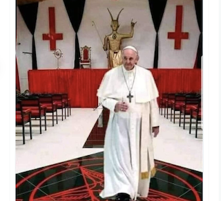 [Cek Fakta] Beredar Foto Paus Fransiskus Berada di Kuil Setan? Cek Dulu Faktanya