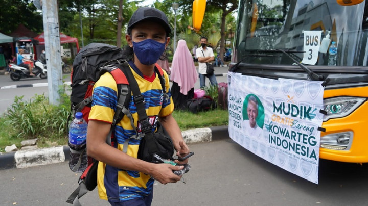 Ratusan Pemilik dan Karyawan Warteg Difasilitasi Mudik Gratis