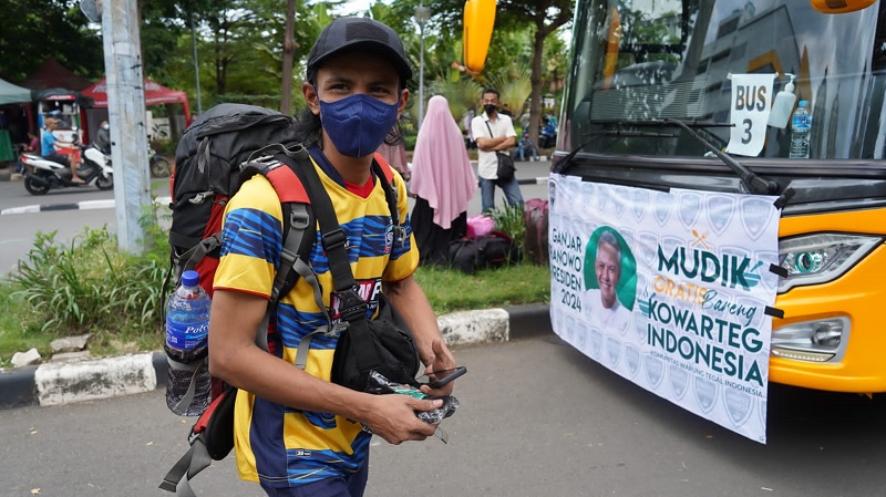 Kowarteg Indonesia memfasilitasi mudik gratis untuk pemilik dah karyawan warteg se-Jabodetabek dan Banten. (istimewa)