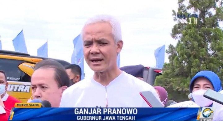 Ganjar Pranowo Antar Ribuan Peserta Mudik Gratis ke Jawa Tengah