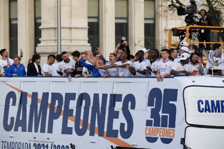 Real Madrid Juara La Liga Spanyol, Karim Benzema: Selamat kepada Seluruh Tim!