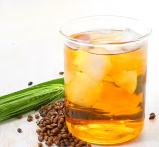 Ini minuman teh dengan rasa yang kaya yaitu dengan tambahan barley. (Foto: Dok. Endeus TV)