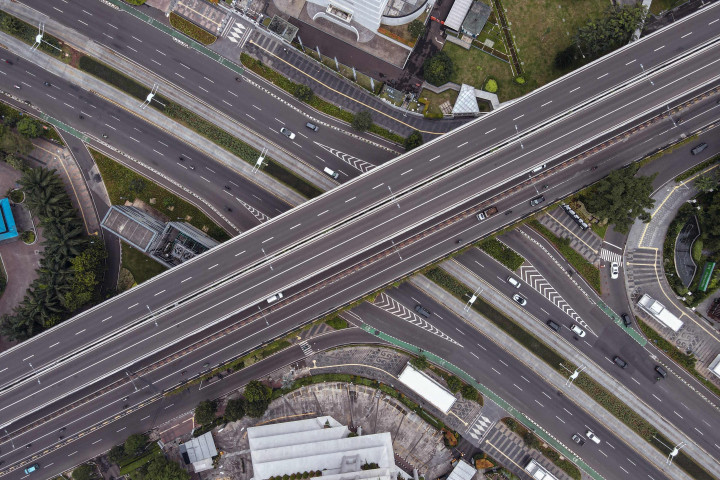 Potret Lengangnya Ibu Kota Ditinggal Warganya Mudik