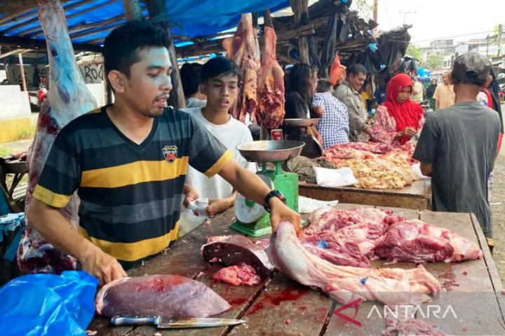 Pemkab Aceh Barat Pastikan Stok Daging Segar Mencukupi