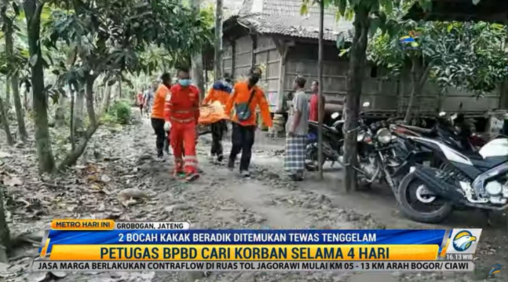 Kakak-Adik Ditemukan Tewas Tenggelam di Sungai Tuntang