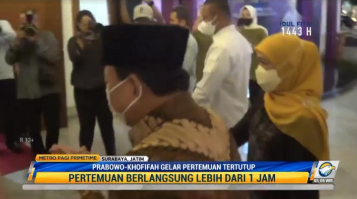 Prabowo-Khofifah Pertemuan Tertutup Pada Hari Kedua Lebaran