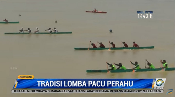 Lomba Pacu Perahu, Tradisi Warga Jambi Silaturahmi Idulfitri