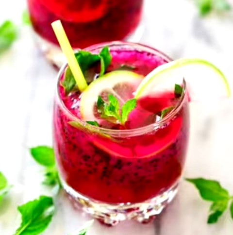 Dragon Fruit Lemonade, Campuran Buah Naga dan Jeruk Nipis