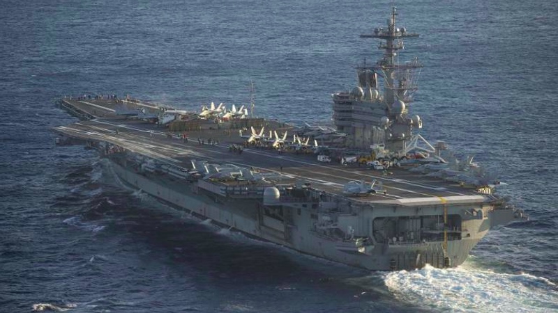 Bunuh diri pelaut Amerika Serikat (AS) merebak di kapal induk USS George Washington. Foto: Anadolu