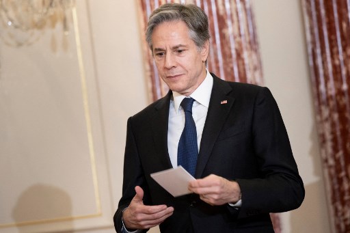 Menteri Luar Negeri Amerika Serikat (AS) Antony Blinken. Foto: AFP