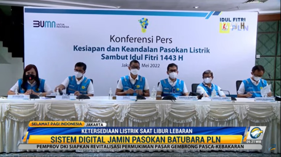 Direktur Energi Primer PLN Hartono Wibowo memastikan pihaknya tetap mengupayakan keamanan pasokan batubara untuk pembangkit listrik selama libur Idulfitri. Metro TV
