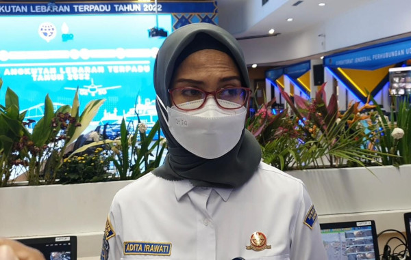 Juru bicara Kemenhub Adita Irawati. Medcom.id/Fachri