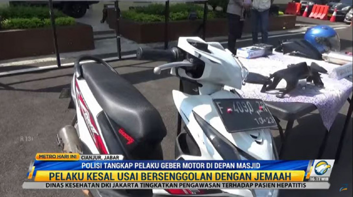 3 Hari Buron, Pemuda Penggeber Motor saat Salat Id di Depan Masjid Cianjur Ditangkap