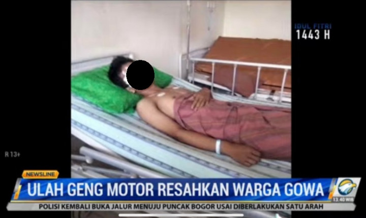 Aksi Keji Geng Motor di Gowa, Satu Remaja Jadi Buta
