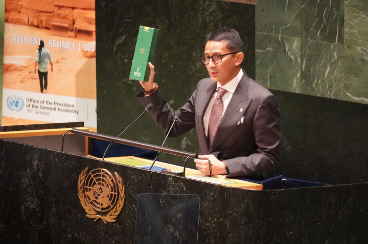 Minister Sandiaga Promotes Tourist Village at the UN Forum