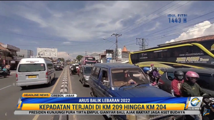 Jalur Pantura Cirebon Macet, Dampak <i>One Way</i> di Tol Transjawa