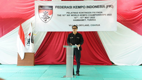 Lepas Kontingen Kempo ke Tunisia, Yasonna Yakin Indonesia Raih Banyak Medali