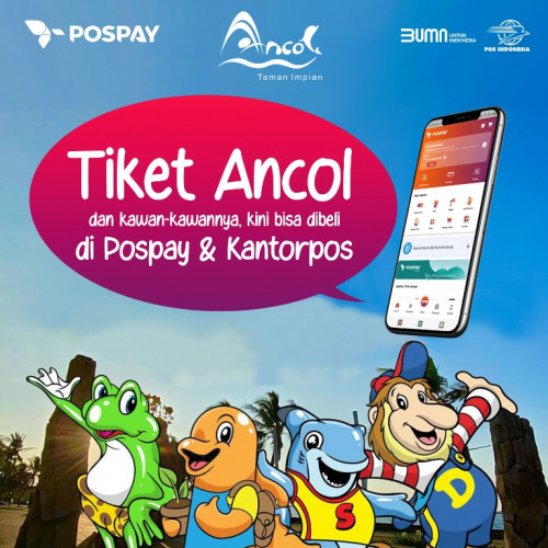Tak hanya tiket Ancol, Pospay juga melayani pembelian tiket masuk ke Dufan dan SeaWorld (Foto:Dok)