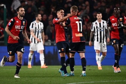Hasil Liga Italia: Dramatis, Genoa Berbalik Menang atas Juventus