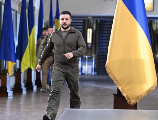 Presiden Ukraina Volodymyr Zelensky akan lakukan pertemuan dengan pemimpin G7 pada Minggu 8 Mei 2022. Foto: AFP