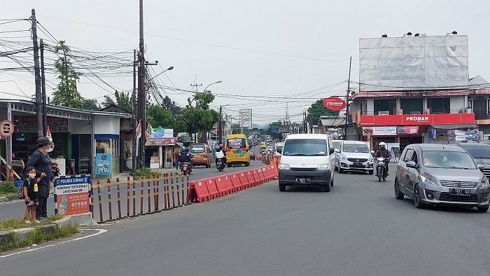 Arus Balik di Jalur Arteri Paladarang Masih Lenggang