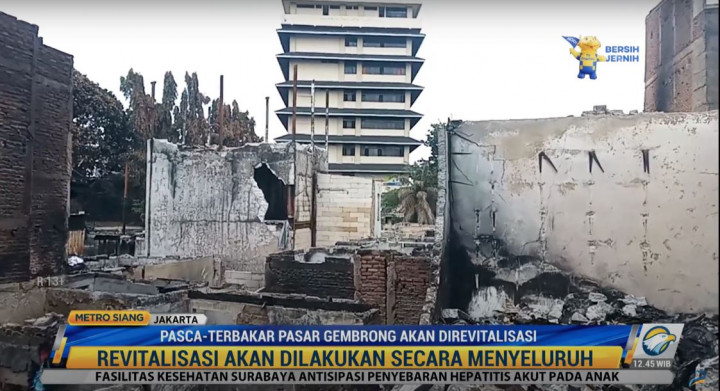 Hari Ini, Rumah Terdampak Kebakaran Pasar Gembrong Mulai Direvitalisasi