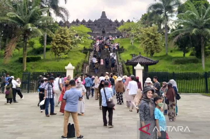 Puncak Kunjungan Borobudur di Libur Lebaran Tembus 31 Ribu Wisatawan