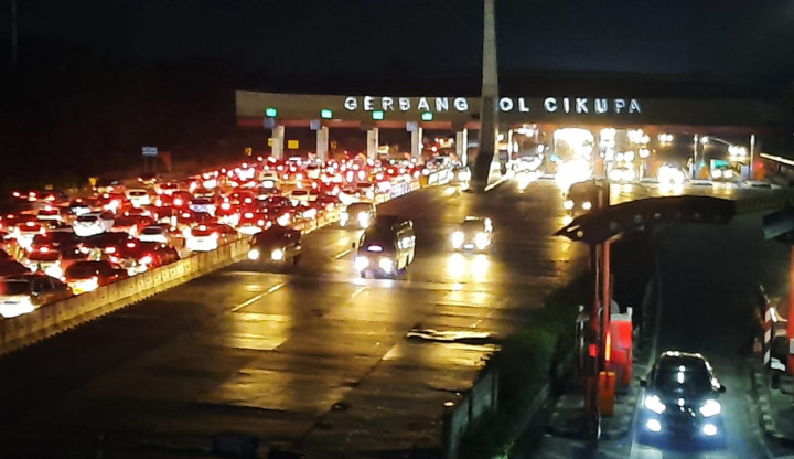 H+4 Lebaran, 22.937 Kendaraan Arus Balik Melintas di GT Tol Cikupa