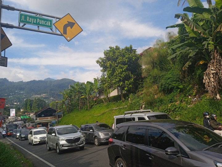 300 Ribu Kendaraan Masuk Puncak Bogor Selama 11 Hari