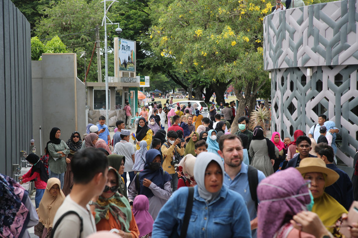 Foto: Pengunjung Museum Tsunami Aceh Membludak