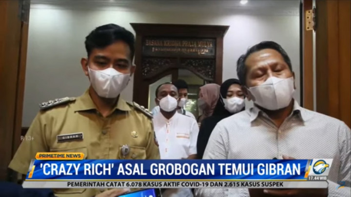 <i>Crazy Rich</i> Grobogan Temui Gibran, Bahas Apa?