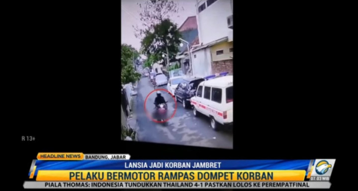 Lansia Jadi Korban Jambret di Bandung