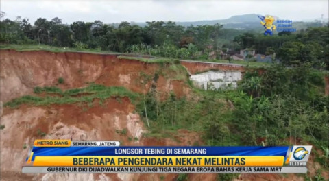 Longsor 200 Meter di Kabupaten Semarang Tak Kunjung Ditangani