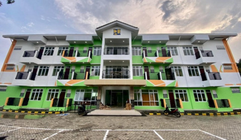 Pembangunan Rampung, Rusun di Kampus Unila Siap Dihuni 168 Mahasiswa