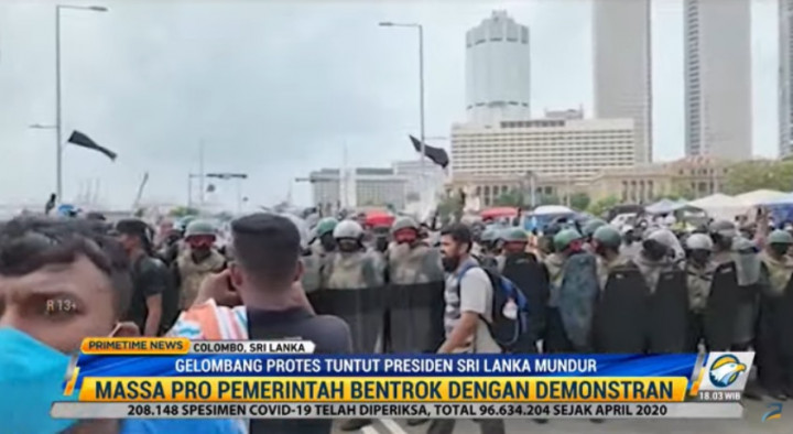 Negara Terancam Bangkrut, Presiden Sri Lanka Dituntut Mundur