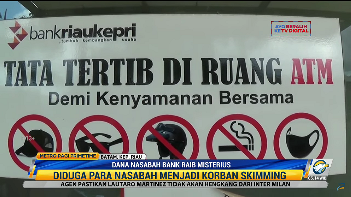 Tabungan Nasabah Bank Riau Kepri Raib Misterius
