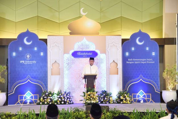 Rektor IPB Sampaikan 7 Nilai Penting Pembelajar Saat Halalbilahal