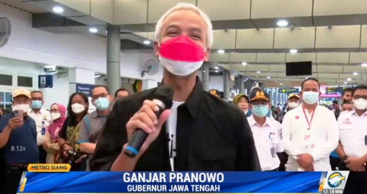Ganjar Pranowo Sebut Mudik Relatif Nyaman dan Aman dengan Kereta Api