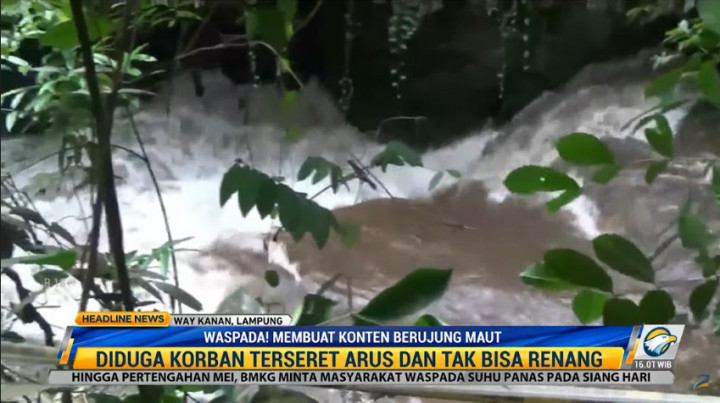 Gara-gara Konten, Pria Asal Tegal Tenggelam di Lampung