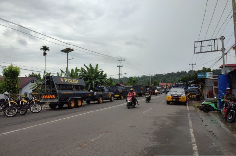 Ratusan Aparat Bersiaga Jelang Pelantikan Pj Gubernur di Manokwari