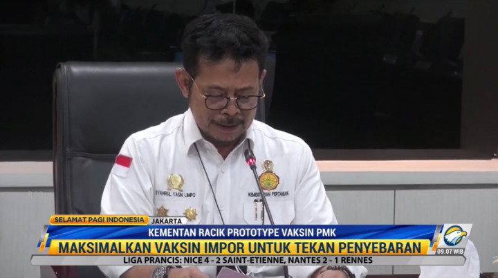 Kementan Racik Prototype Vaksin PMK
