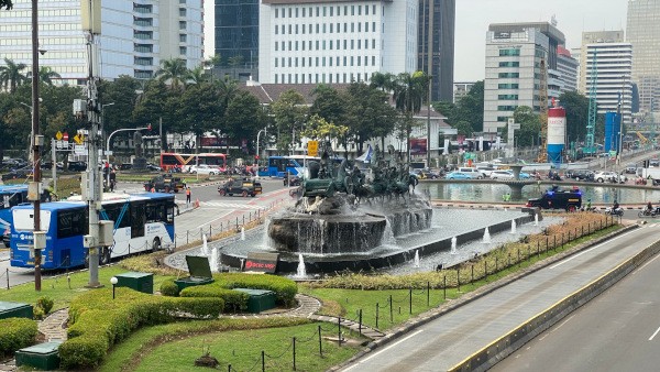 Ada Unjuk Rasa, Kawasan Patung Kuda Masih Bisa Dilalui Pengendara