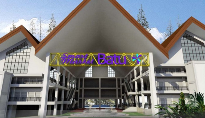 Begini Tampilan Pasar Induk Kota Batu Senilai Rp152,721 Miliar