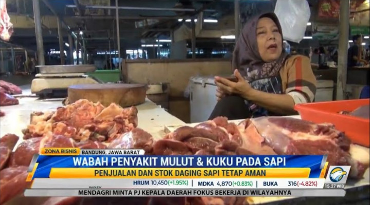 Harga Daging Sapi Meroket Saat Wabah PMK Menerjang