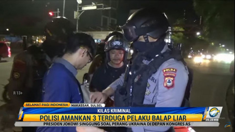 Seolah Meledek, Polisi Tangkap 3 Pelaku Balap Liar di Makassar