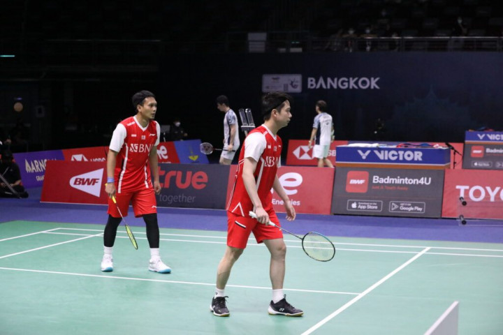 Piala Thomas 2022: Ahsan/Kevin Antar Indonesia Pimpin 2-0 atas Jepang