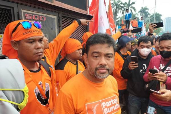 Demo di Depan DPR MPR, Buruh Minta Pengemudi Ojol Dapat Jaminan Pensiun