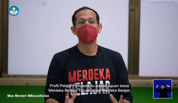 Jadi Guru Tamu, Mendikbudristek Masuk Kelas Bersama Desta